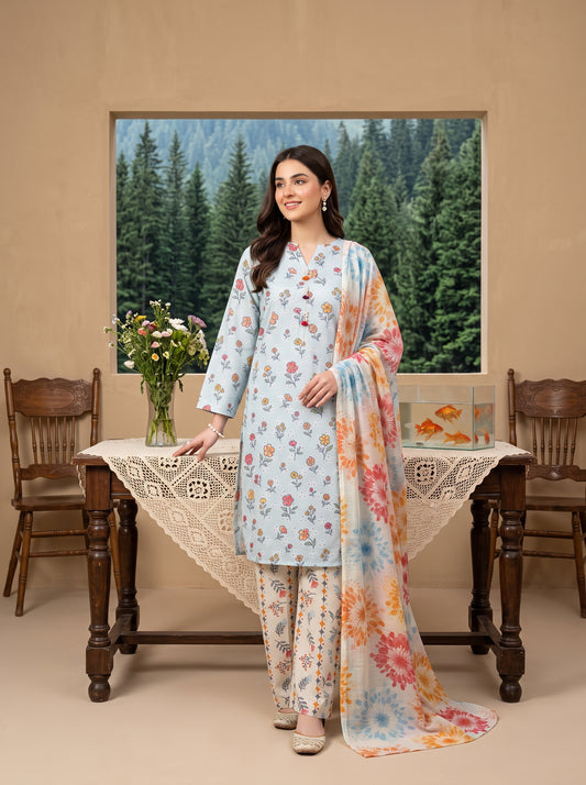 HAYAL V1 Stitched Emb Printed Lawn [D-4516]