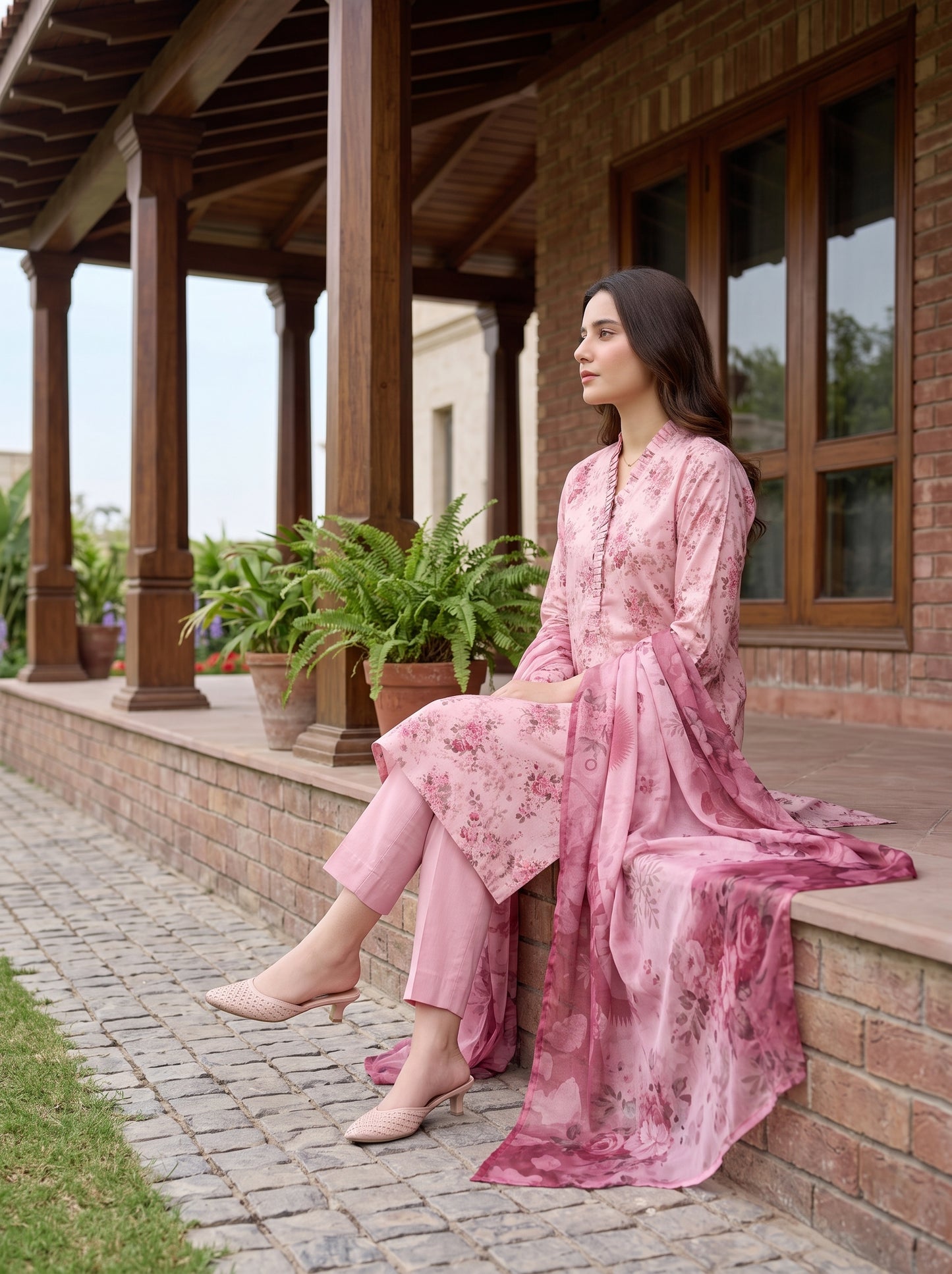 ZARNAB 3pcs Un-Stitched Printed Lawn [D-5441]