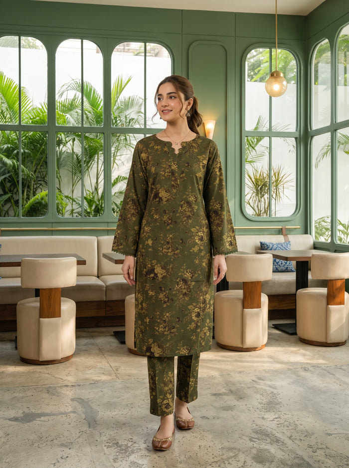 MEHER 2pcs Stitched Printed Staple [D-6066]