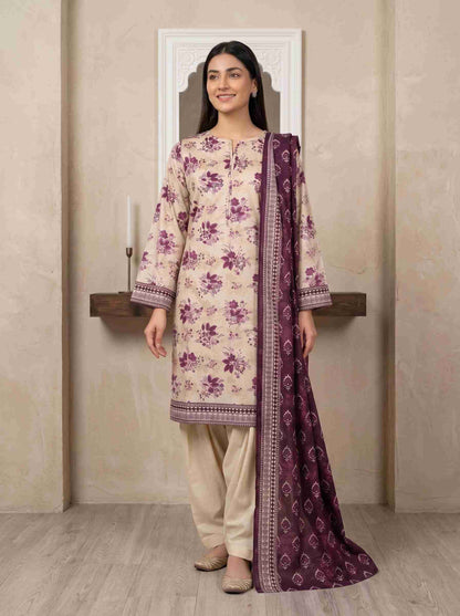 INAYA 3pcs Stitched Printed Lawn [D-5129]