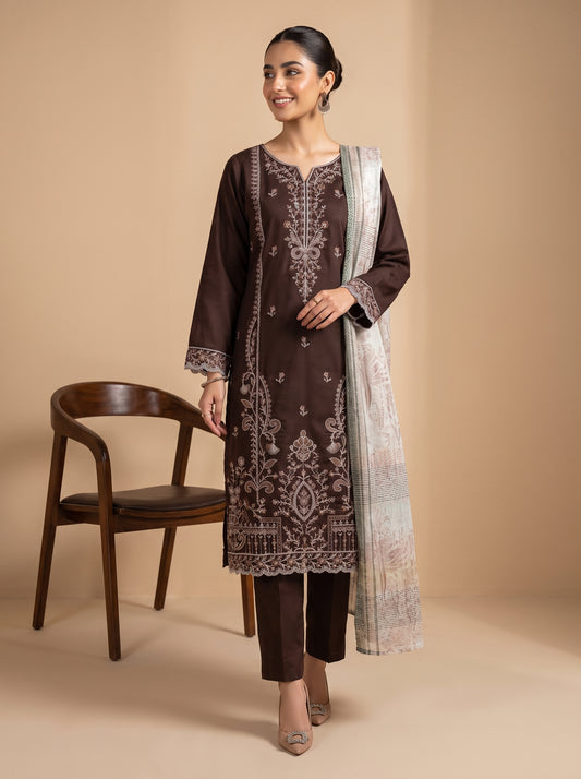 AMAYA 3pcs Un-Stitched Emb Viscose [D-5256]