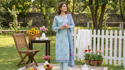 Mirage Stitched Digital Printed Lawn [D-4172]