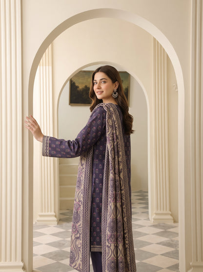 MAHRUKH 3pcs Stitched Printed Khaddar [D-6144]