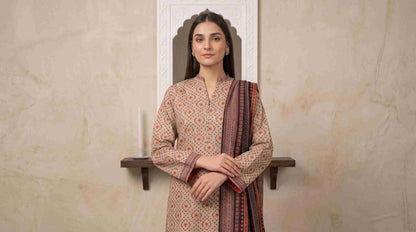 INAYA 3pcs Stitched Printed Lawn [D-5125]