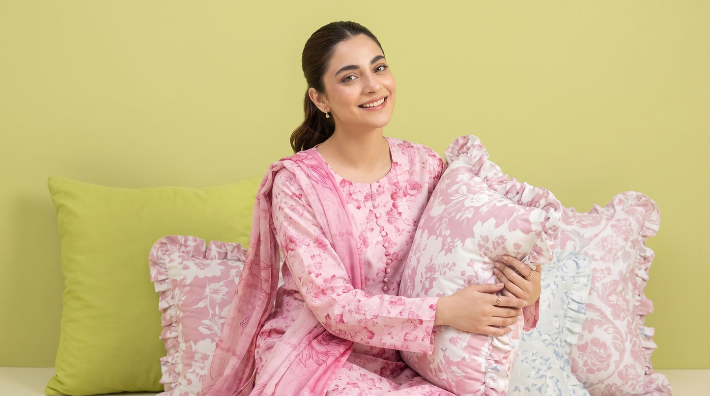 KHOYA 3pcs Un-Stitched Printed Lawn [D-5431]
