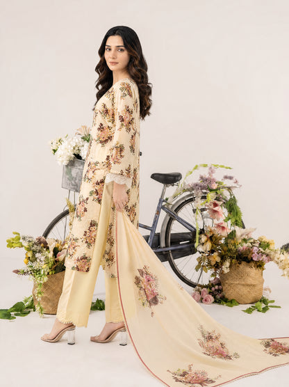 REEM 3pcs Un-Stitched Emb Printed Lawn [D-4041]