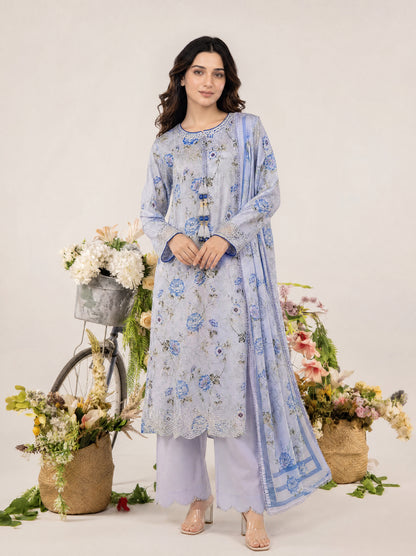 REEM 3pcs Un-Stitched Emb Printed Lawn [D-4047]