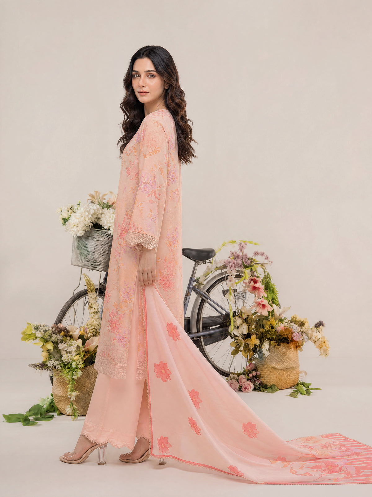 REEM 3pcs Un-Stitched Emb Printed Lawn [D-4049]