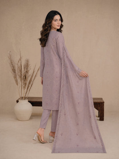 RUHANI 3pcs Un-Stitched Exclusive Emb Cambric