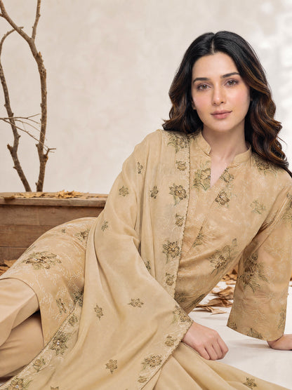 ZARIA 3pcs Un-Stitched Emb Cambric [D-4378]