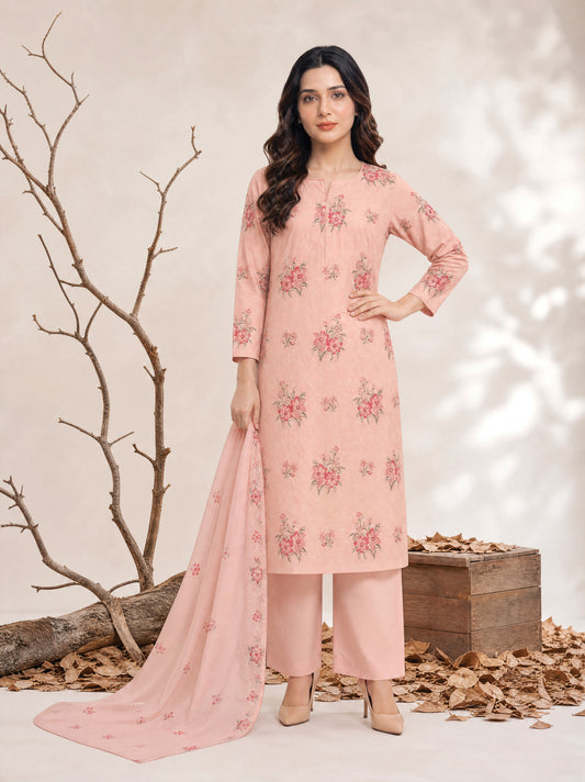 ZARIA 3pcs Un-Stitched Emb Cambric [D-4379]