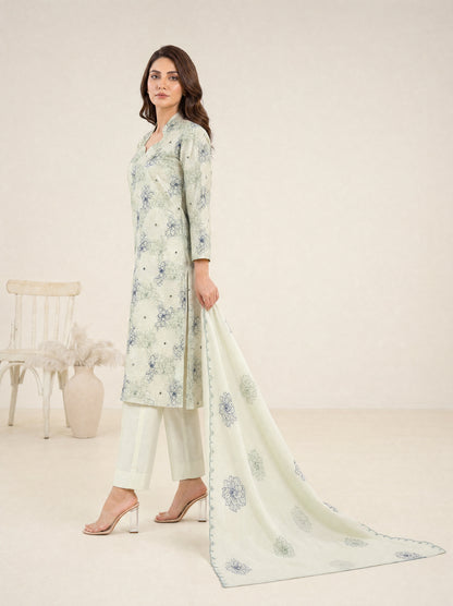 AYRA 3pcs Un-Stitched Emb Cambric [D-4481]