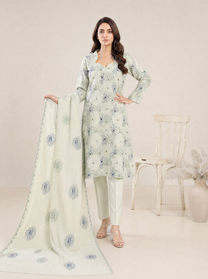 AYRA 3pcs Un-Stitched Emb Cambric [D-4481]