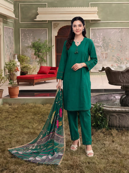 Isola 3pcs Stitched Solid Cotton [D-4494]