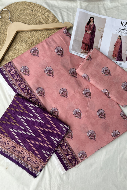 Melis 3pcs Un-Stitched Printed Lawn [D-4574]
