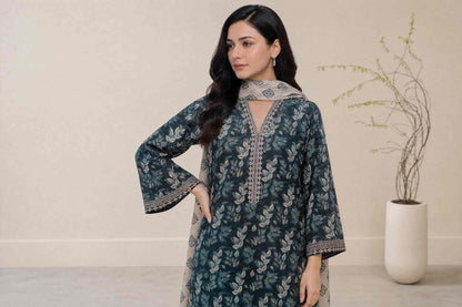 Melis 3pcs Un-Stitched Printed Lawn [D-4577]