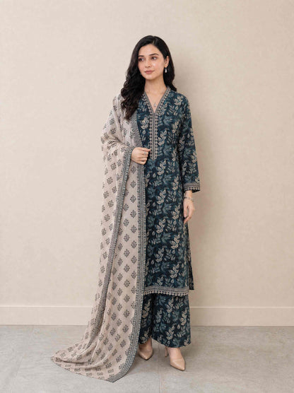 Melis 3pcs Un-Stitched Printed Lawn [D-4577]