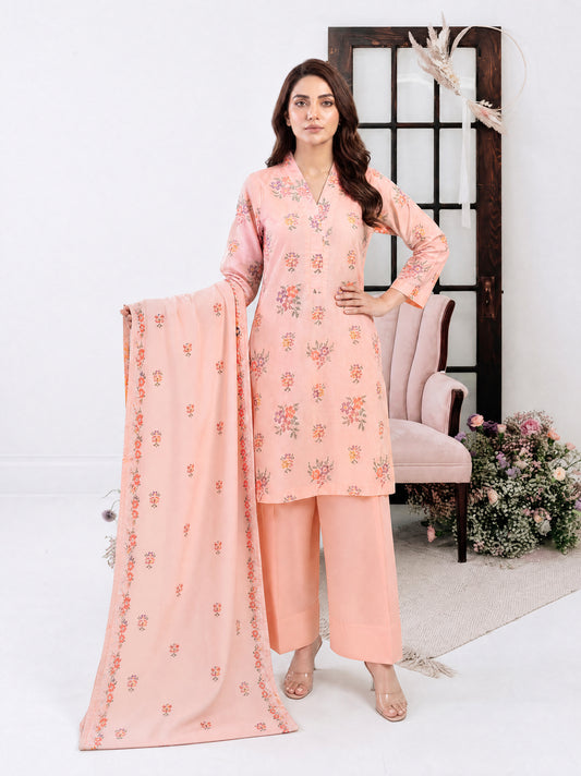 PARISA 3pcs Un-Stitched Emb Cambric [D-4638]