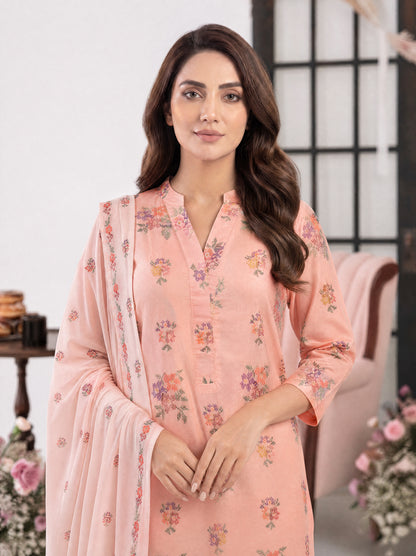 PARISA 3pcs Un-Stitched Emb Cambric [D-4638]