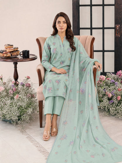 PARISA 3pcs Un-Stitched Emb Cambric [D-4639]