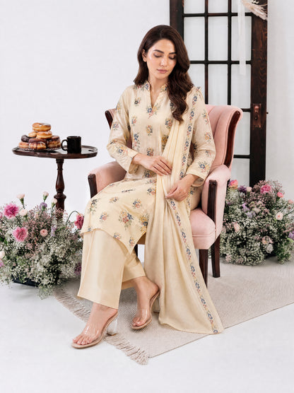 PARISA 3pcs Un-Stitched Emb Cambric [D-4640]