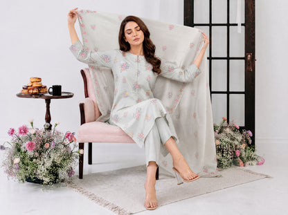 PARISA 3pcs Un-Stitched Emb Cambric [D-4641]