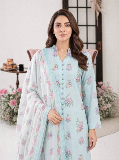 PARISA 3pcs Un-Stitched Emb Cambric [D-4642]