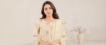 AYRA 3pcs Un-Stitched Emb Cambric [D-4882]