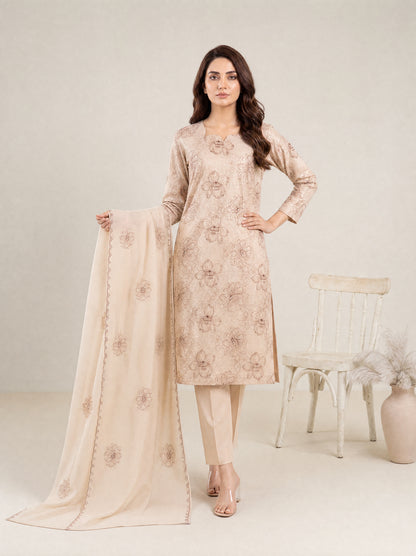 AYRA 3pcs Un-Stitched Emb Cambric [D-4885]