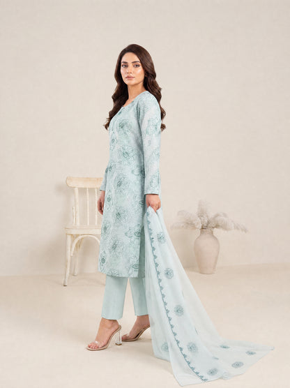 AYRA 3pcs Un-Stitched Emb Cambric [D-4887]