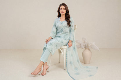 AYRA 3pcs Un-Stitched Emb Cambric [D-4887]