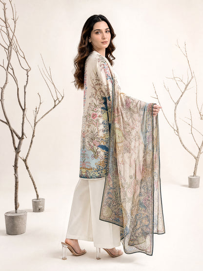 NAAZ 3pcs Un-Stitched Printed Lawn [D-4922]
