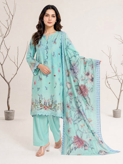 NAAZ 3pcs Un-Stitched Printed Lawn [D-4926]