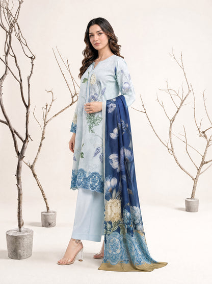 NAAZ 3pcs Un-Stitched Printed Lawn [D-4929]