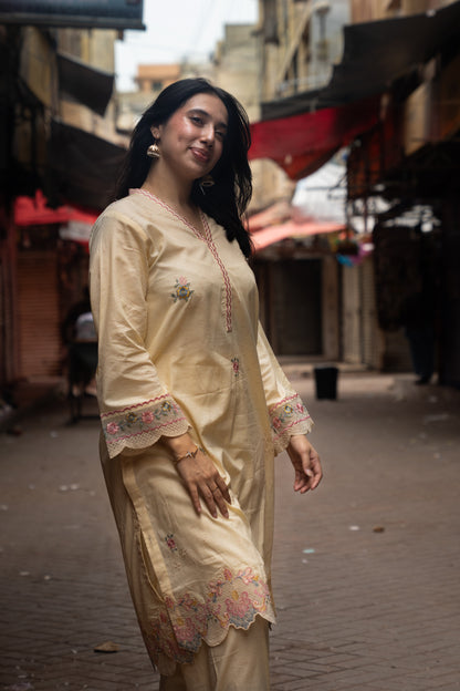 ANDAAZ 2pcs Stitched Emb Cotton [D-4941]