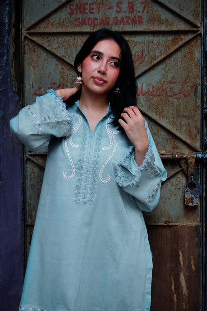 ANDAAZ 2pcs Stitched Emb Cotton [D-4942]