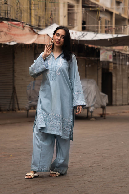 ANDAAZ 2pcs Stitched Emb Cotton [D-4942]