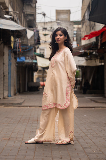 ANDAAZ 2pcs Stitched Emb Cotton [D-4944]