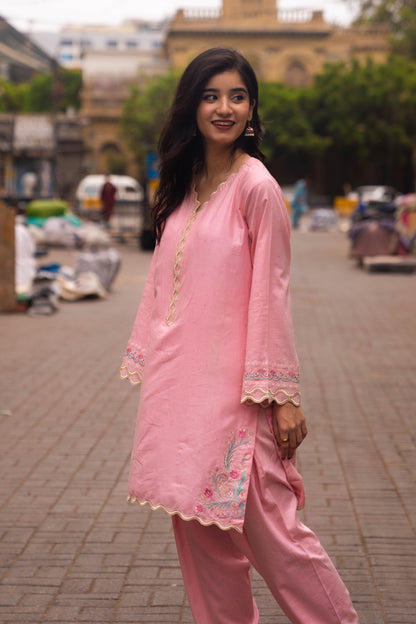 ANDAAZ 2pcs Stitched Emb Cotton [D-4945]