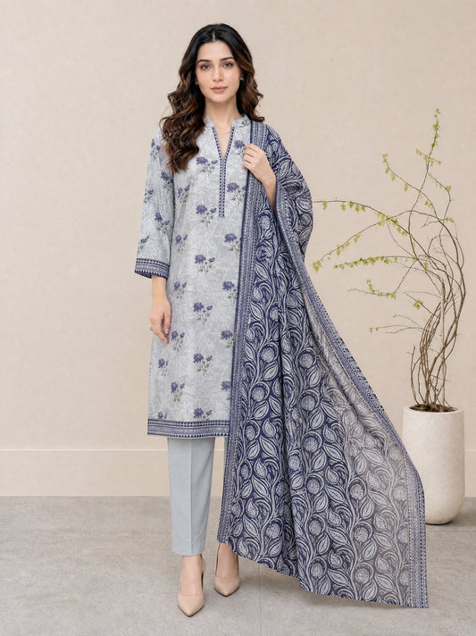 FIZA 3pcs Stitched Printed Lawn [D-1320]