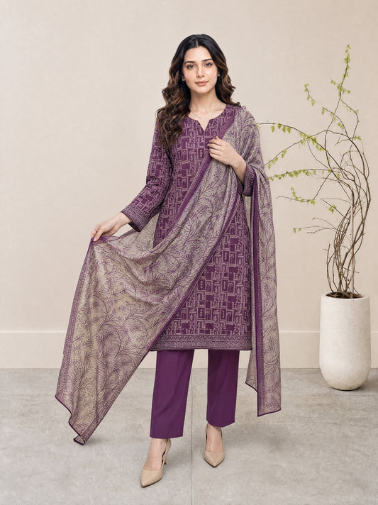 FIZA 3pcs Stitched Printed Lawn [D-1321]