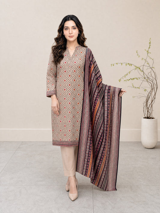 FIZA 3pcs Stitched Printed Lawn [D-1322]