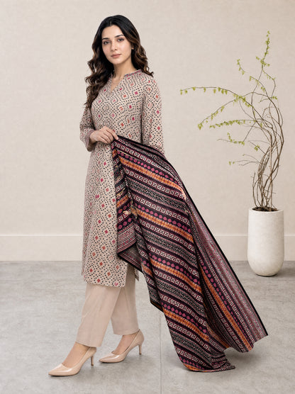 FIZA 3pcs Stitched Printed Lawn [D-1322]