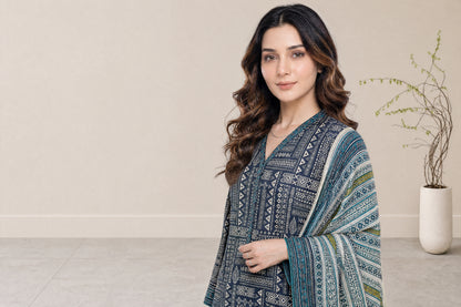 FIZA 3pcs Stitched Printed Lawn [D-1323]