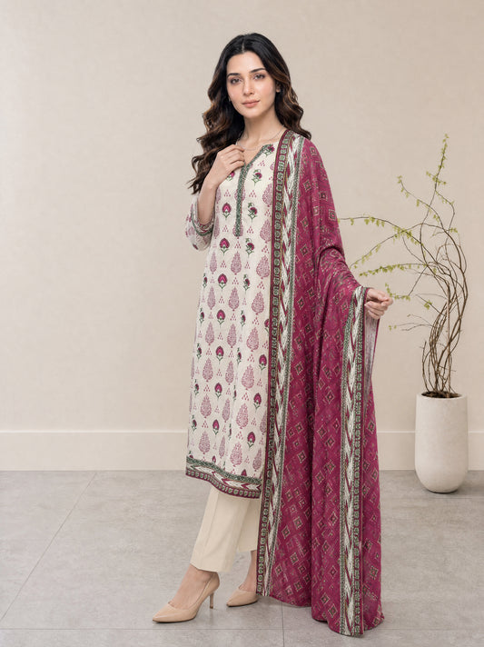 FIZA 3pcs Stitched Printed Lawn [D-1324]