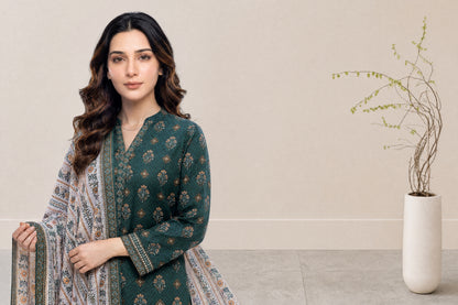 Melian 3Pcs Unstitched Printed Lawn [D-5128]