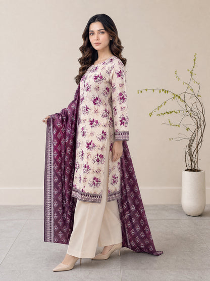 FIZA 3pcs Stitched Printed Lawn [D-1326]