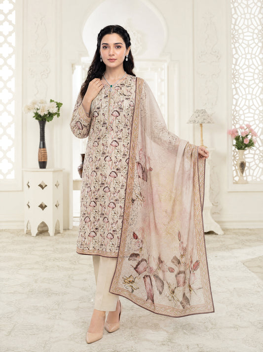 Liam 3pcs Un-Stitched Digital Printed Lawn [D-5134]