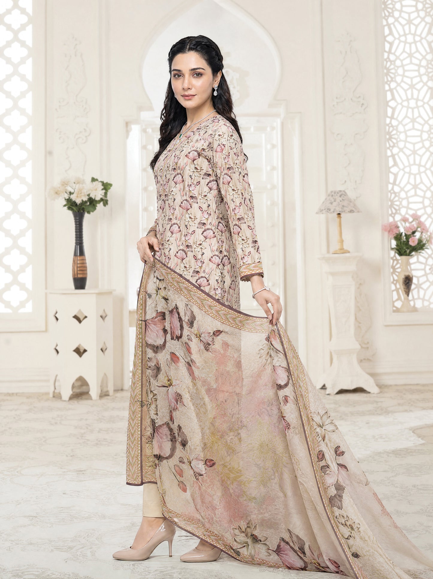 Liam 3pcs Un-Stitched Digital Printed Lawn [D-5134]