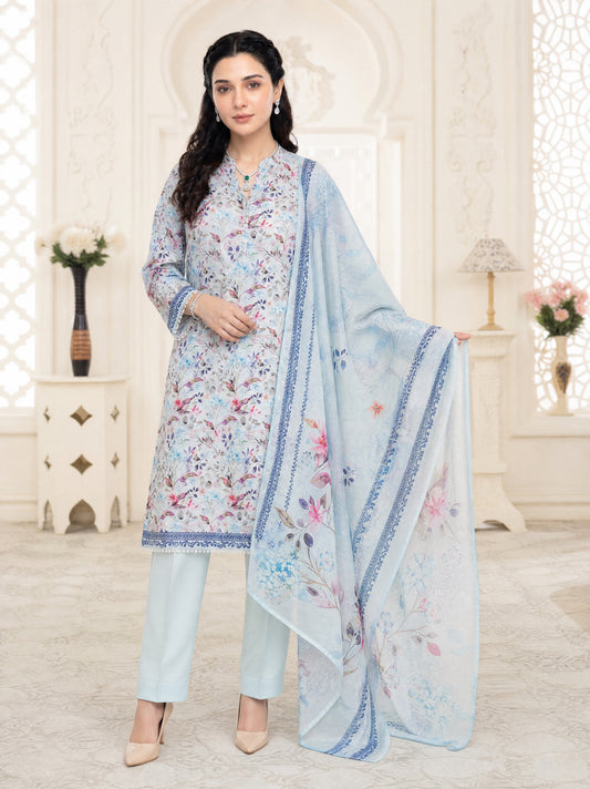 Liam 3pcs Un-Stitched Digital Printed Lawn [D-5135]